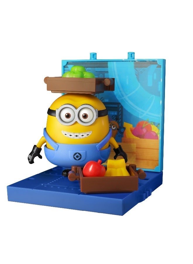 BLOKEES PreCool Minions Otto Model Kit | The Fruit Handler Playset with Crates & Accessories | Buildable Collectible Construction Toy for Kids Ages 4+ | Jelly Factory Series - Image 1